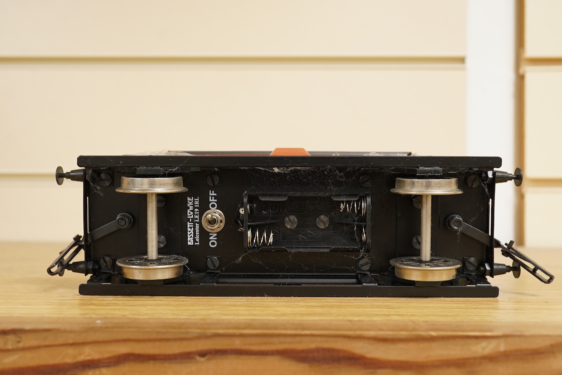 Four boxed Bassett-Lowke by Corgi 0 gauge railway freight wagons; a BR 20-ton brake van, together with two Southern Railways open wagons and a ventilated box van, together with a boxed Tenmille Products kit for a Talylly